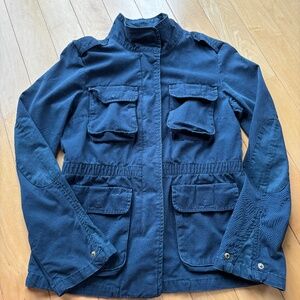 Navy blue utility jacket size 6